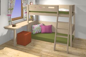 3D Visualisierung_Hochbett