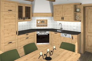 3D Visualisierung_Landhausstil Küche